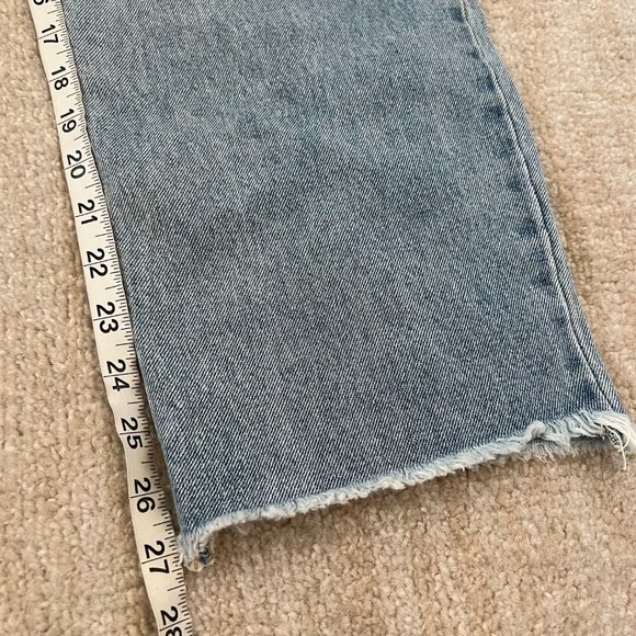 Free People We The Free High Rise Mom Jeans 31 Blue - Picture 5 of 10